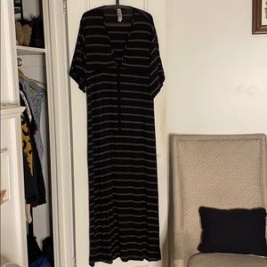 Striped beach dress/cover up